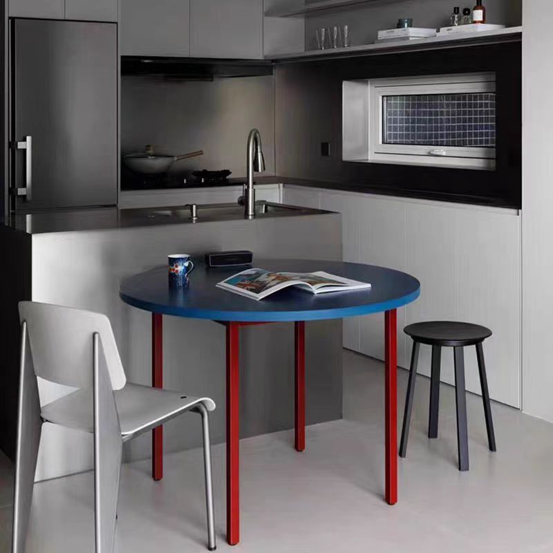 Memphis Round Dining Table Modern Minimalist Small Apartment Home Colorful Desk Minimalist Style Internet Celebrity Same Style Coffee Table