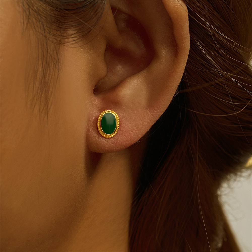 1 Piece Simple Style Geometric Plating Inlay Sterling Silver Opal Zircon Ear Studs display picture 41