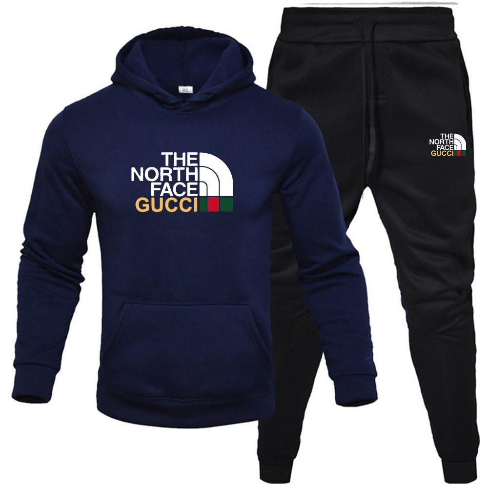 Venta caliente transfronteriza hombres otoño e invierno sudadera con capucha traje de suéter más terciopelo cálido traje casual suéter deportivo al por mayor