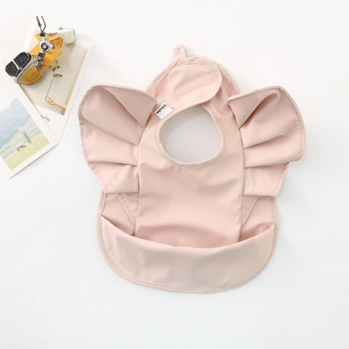 New Swedish Elodie baby dining coverall waterproof bib bib anti-dirty meal pocket pu food supplement drool pocket