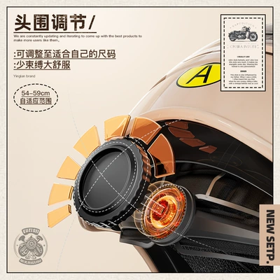 Retro Motorcycle Helmet for — Motosiklet kaskı (dəbilqə)