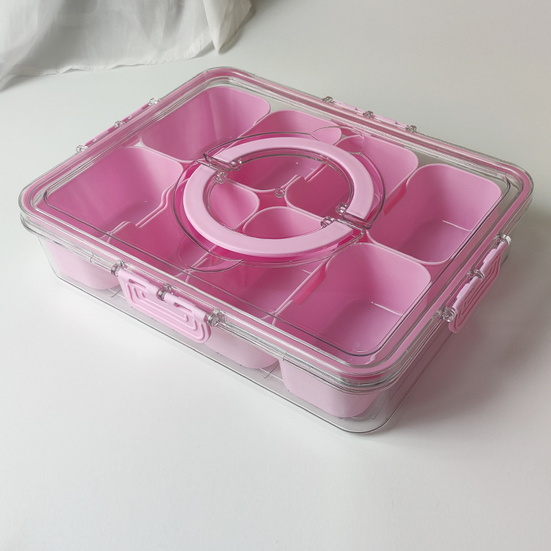 厨房密封八分食物收纳盒多用途佐料调味盒水果沙拉储物保鲜盒|undefined