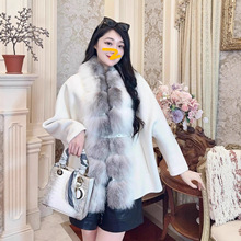 2025新款时髦斗篷大衣羊皮腰带慵懒显瘦气质满满女王款大衣