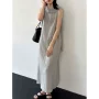 肌理感温无袖小众连衣裙
