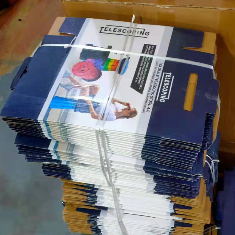 Outdoor folding thickened plastic rainbow stool accessories rotating cushion star storage bag color box airplane box wholesale