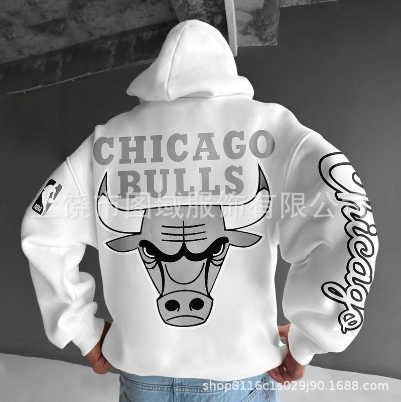 2024クロスボーダーNBAパーカーアウトドアスポーツレジャーバスケットボール服上着ゆるいカップルモデルメーカー直販|undefined