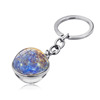 Planetary glossy crystal solar-powered, pendant, keychain