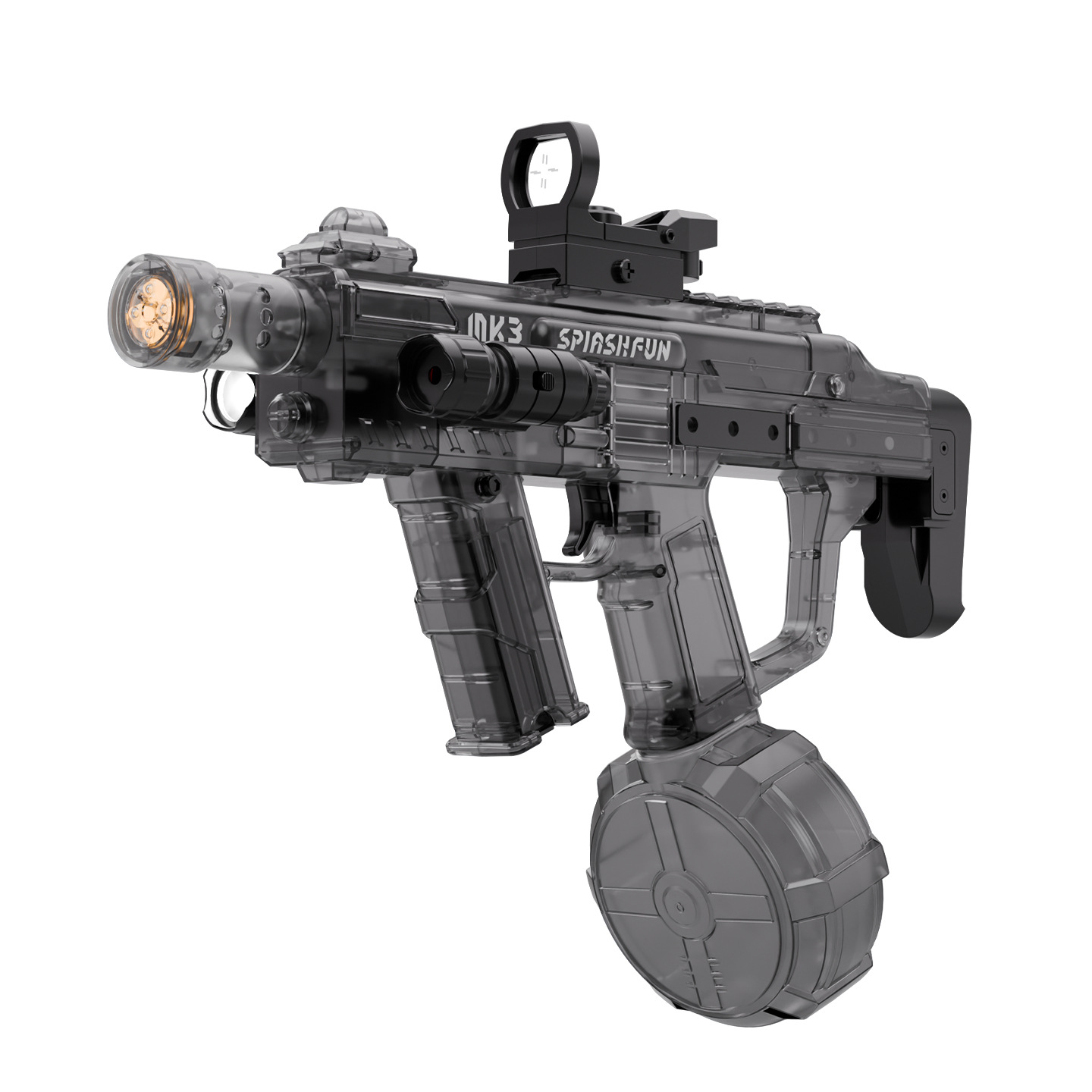 Pistola de agua con efecto de chorro de fuego eléctrico continuo MK3 personalizado de fábrica, pistola de agua de alta presión de gran capacidad