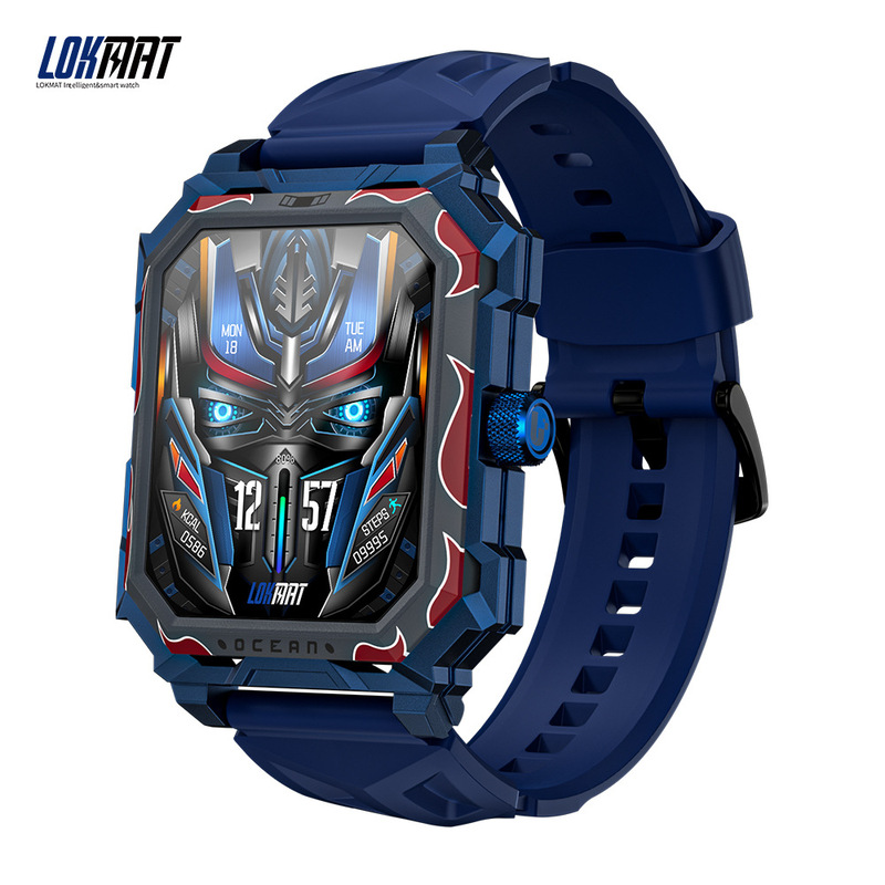 A Foreign Trade Lokmat Ocean Max Smartwatch with Bluetooth Calling, Sports Features, Waterproof, and Health Monitoring Smartwatch