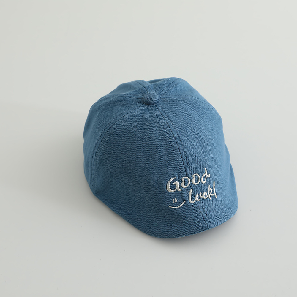 Boina infantil coreana trajes extranjeros letras bordadas sombreros de avance para niños y niñas sombreros de primavera y otoño