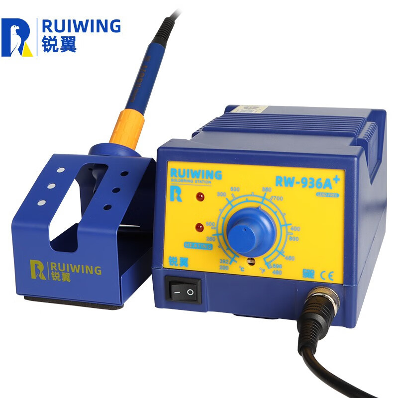 锐翼RW-936A+电烙铁恒温焊台可调温家用维修焊接工具套装焊锡