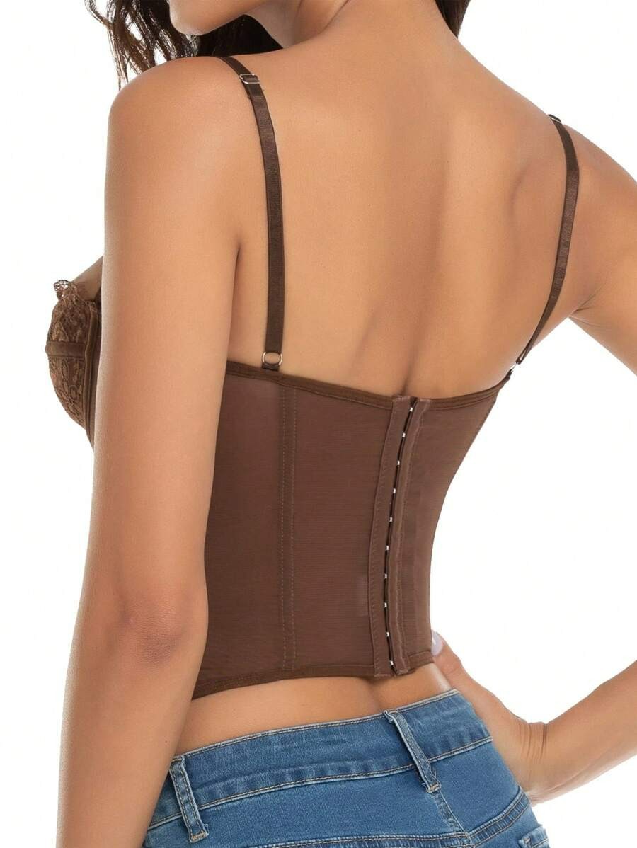 Sexy push up kanten bodycon bh top voor dames ondermode_voghion.com