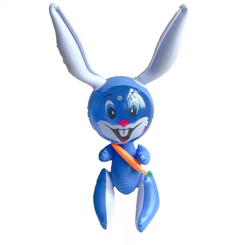 水火兔充气玩具地摊货动物皮货PVC卡通儿童玩具弯耳兔详情6