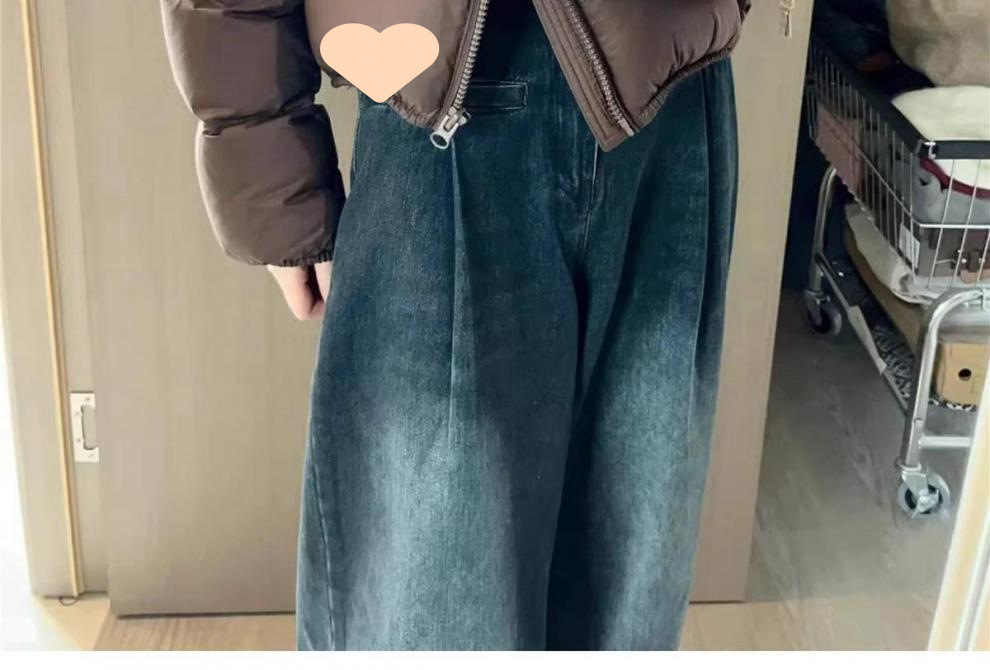 Korte dames donsjas met hoge taille in europese stijl gewatteerd_voghion.com