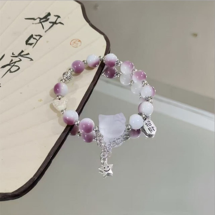 爆款可爱串珠手链九件套小众设计百搭ins风精致手串送闺蜜礼物|undefined