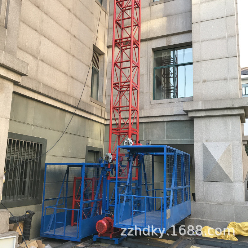 建筑施工物料提升机水泥砂浆建材运输上料机高层盖楼用施工升降机