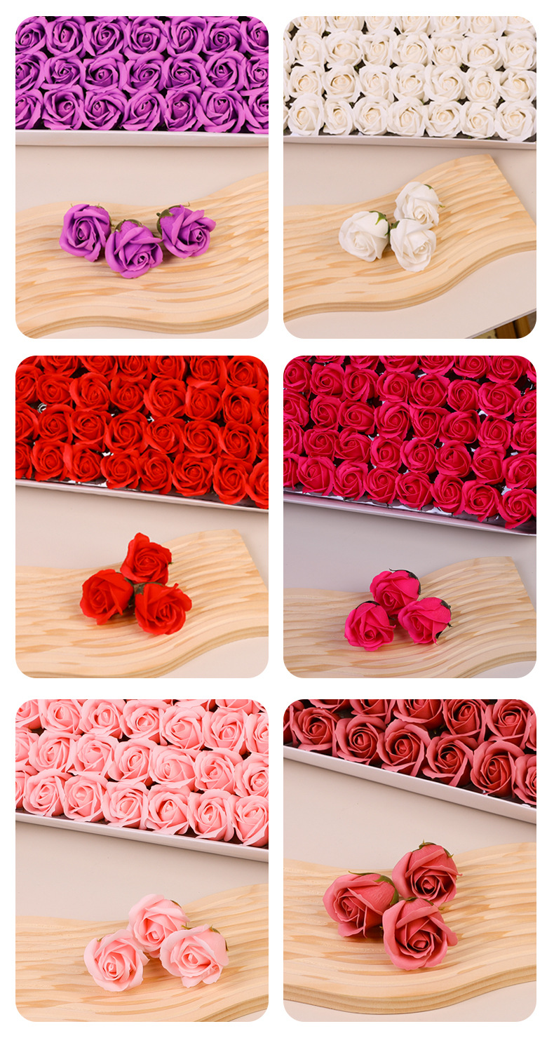 Valentine'S Day Romantic Classic Style Rose Soap Flower Artificial Flowers display picture 2