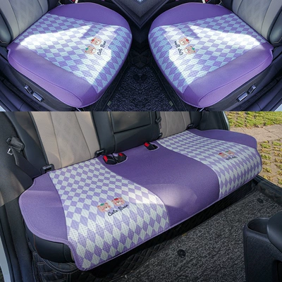 BYD Dolphin Cushion Special Seat Cover Seat Cover Car 2025 Glory Seat Cushion Four Seasons Half Pack Seat Cover (Modelə uyğun (Original) oturacaq örtükləri) - blue-three-piece-set-dolphin