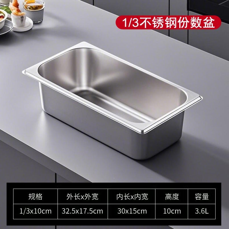 Contenedor Gastronómico con Tapa, Acero Inoxidable 201, Rectangular, para Carros de Comida Rápida