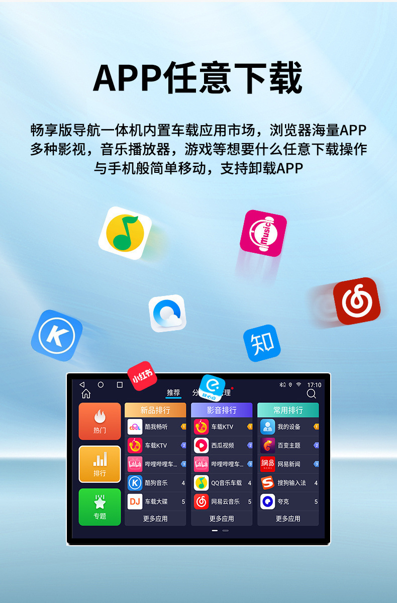 Universal host Fang Yitong 7870 13-inch large screen Android screen navigation changeable frame GPS all-in-one machine