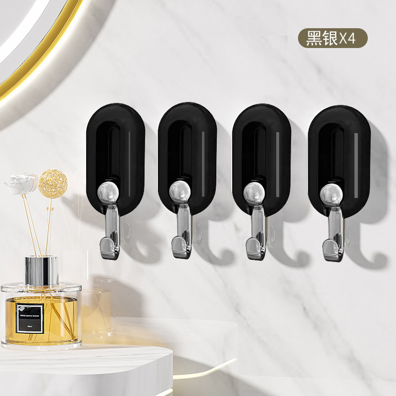 En stock gancho adhesivo fuerte para colgar en la pared de la pared gancho sin costuras de soporte de carga Gancho de pared sin punzonado gancho pegajoso