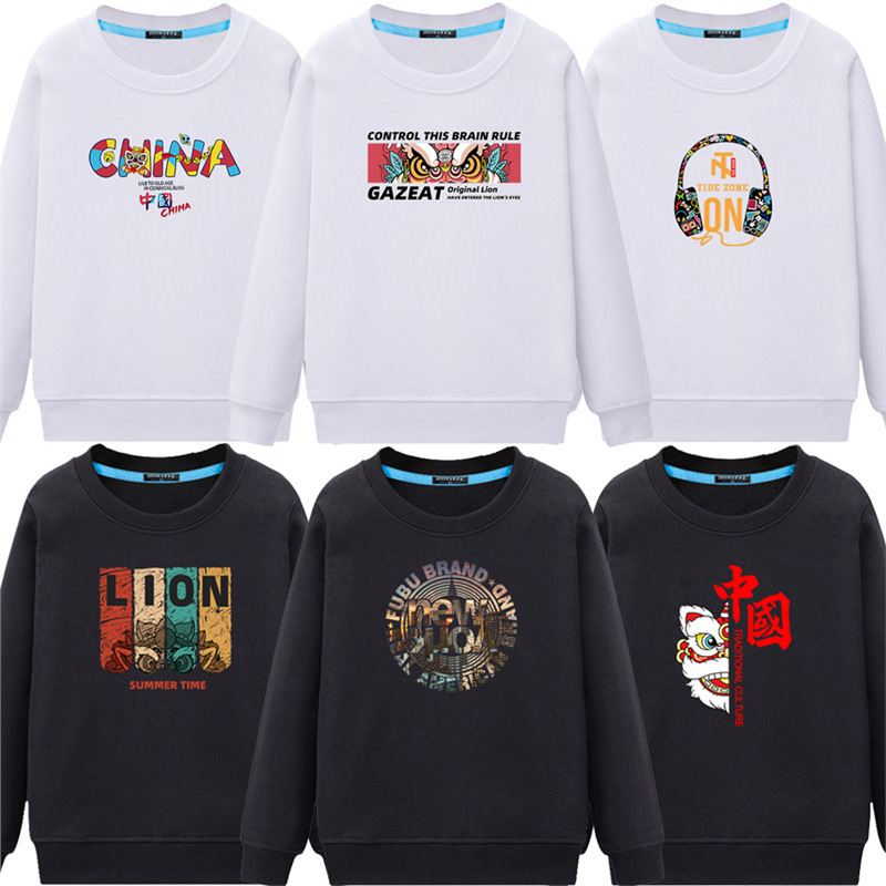 New Trendy Brand Crewneck Sweatshirt Men's Long Sleeve Chinese Style Student Games Spring Autumn Winter Coat Clothing