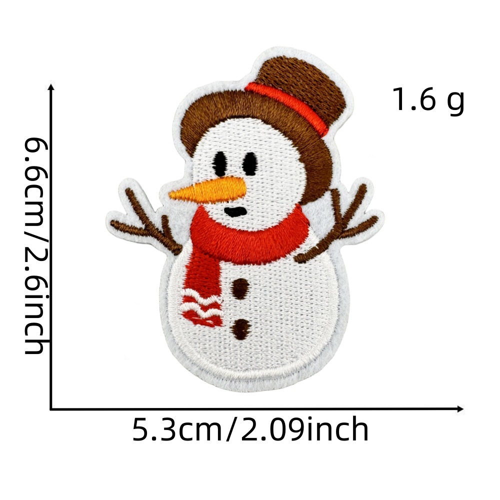 2g Weight Clothing Sticker Patches Classification 1 Piece, 1 Set Quantity Nonwoven, Polyester Material Christmas Festival Christmas Tree, Letter, Snowman Pattern Cute Style 1 Piece 1 Set Cute Christmas Tree Letter Snowman Nonwoven Polyester Clothing Sticker Patches 31