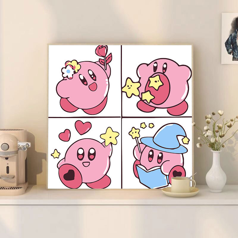 スポンジ・ボブ デジタル油絵 DIY 漫画アニメ 子供向け 手塗り装飾画 置物 環境に優しい|undefined