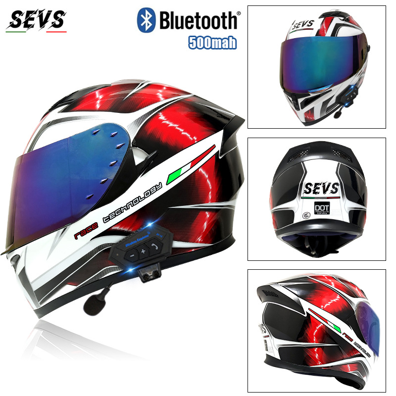 화이트 레드 허리케인 다채로운 미러 블루투스