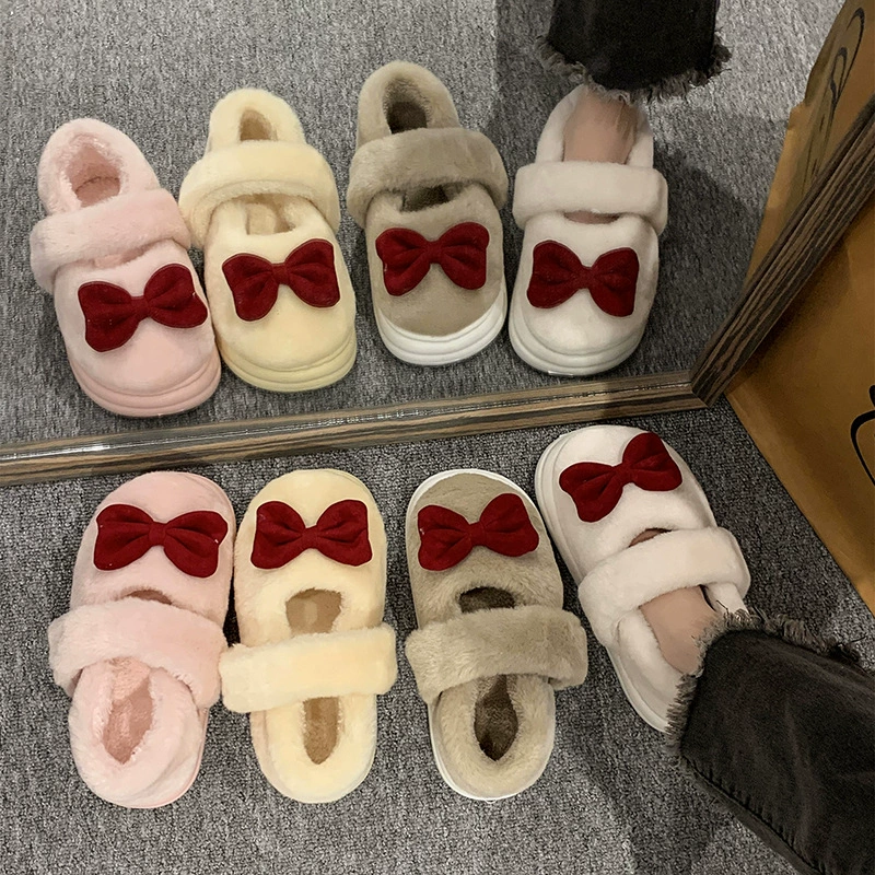 Обувь Мао женская обувь осенне-зимняя мода Баотоу Внешняя торговля плюс размер теплые взрывы плоские милый хлопок оптом