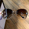 Brand sunglasses, crystal, sun protection cream, internet celebrity, Korean style, UF-protection, 2020, new collection