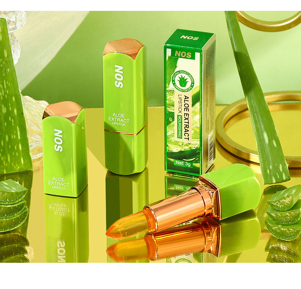 warm lipstick Cross-border NOS Aloe Vera temperature-changing Lipstick Lipstick does not stick to the cup and provides long-lasting moisturizing and nourishing lip lines undefined