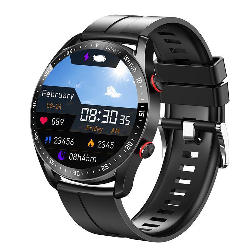 Nuevo reloj inteligente HW20 negocios correa de acero inoxidable llamada Bluetooth reloj inteligente impermeable hombres ECG + PP