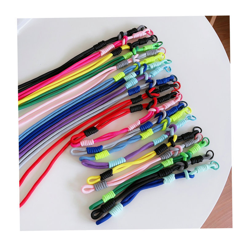 Applicable to all kinds of mobile phone shell accessories hanging pendant color short lanyard bilateral double-headed lock buckle card decorations Applicable to all kinds of mobile phone shell accessories hanging pendant color short lanyard bilateral double-headed lock buckle card decorations
