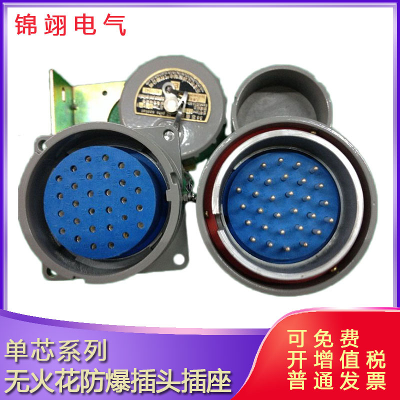 30芯防爆连接器16A-30P无火花固定式斜插式移动式防爆插头插座