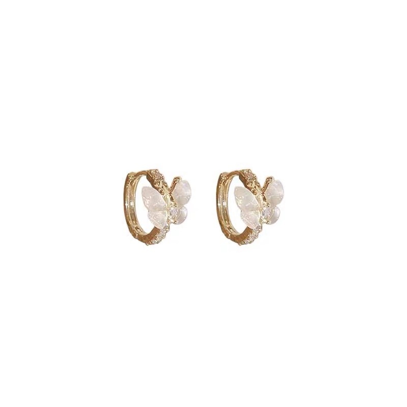 Minimalist Butterfly Stud Earrings For Women Elegant Design_voghion.com