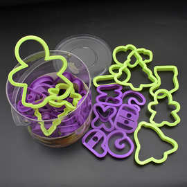 36个桶装套装饼干模具 DIY圣诞节饼干蛋糕模烘焙工具