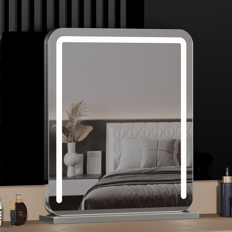 Espejo de maquillaje de escritorio para el hogar espejo de maquillaje de luz LED espejo de maquillaje espejo de relleno inteligente dormitorio Espejo de belleza