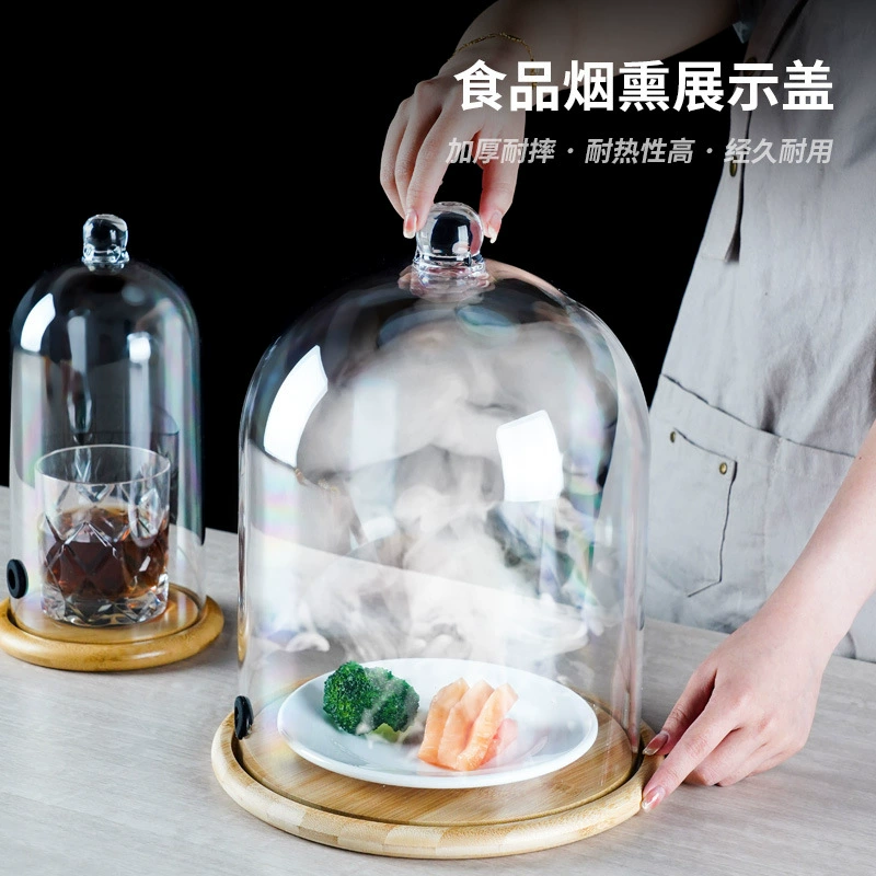 Пищевой PC дымчатый чехол молекулярный коктейль специальный прозрачный чехол для ежедневного ресторана бар крышка взрывозащищенный дымовой чехол