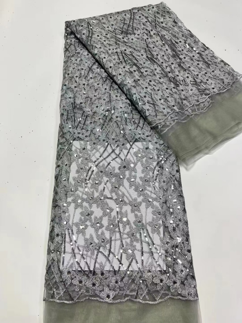 Primavera línea compuesta tela de encaje lentejuelas ropa los niños vestido estrella flor cheongsam hanfu bordado JX2618 image 13