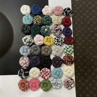 Explosions 6.8cm high-end popular small fragrance thick flower Nibu super-shaped flower camellia jewelry corsage with brooch