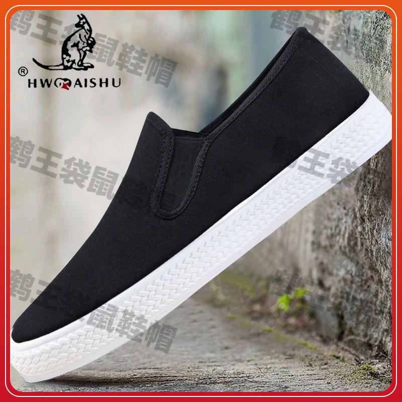 Shoes Old Beijing Cloth Shoes Work Shoes Slip-On Men's Universal Breathable Versatile Casual Canvas Shoes Plain Summer
