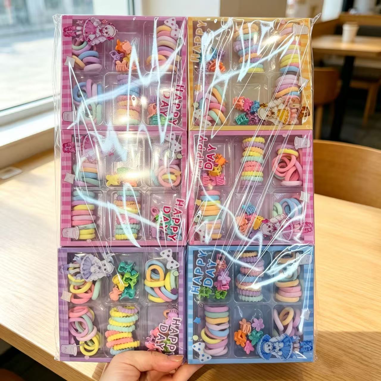 Mini Pinzas para Cabello de Niños de Plástico en Caja para Flequillo