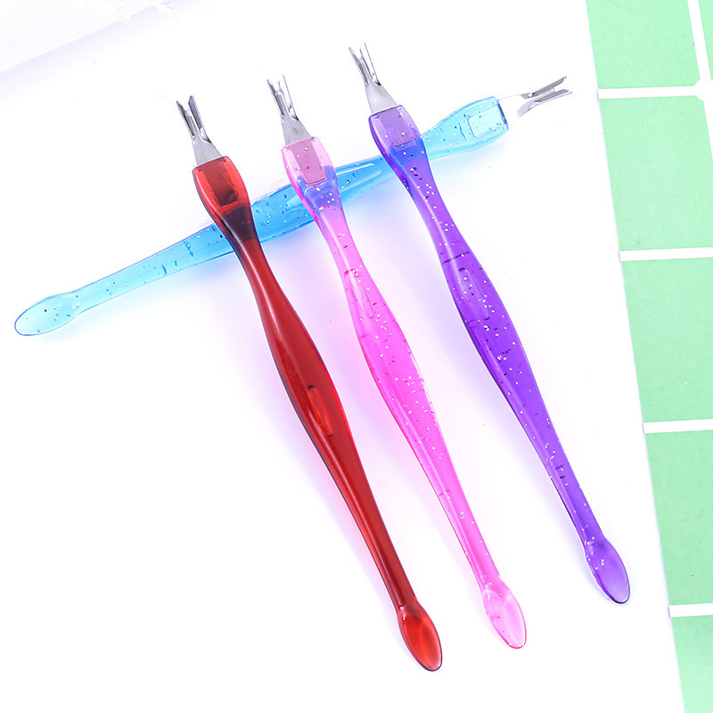 Nail Art Dead Skin Fork Nail Care Dead Skin Push Nail Art Dead Skin Repair Tool Double Head Acrylic Nail Art Tool