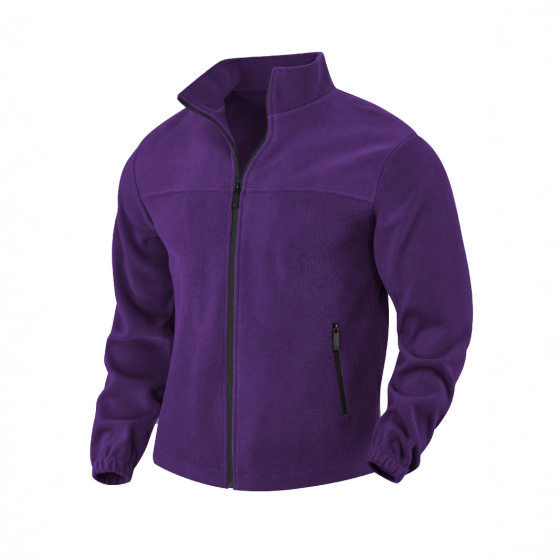 2025Temu New European and American Men's Fleece Polar Fleece Jacket Spring, Autumn and Winter Outdoor Zipper Stand Collar Jacket Top