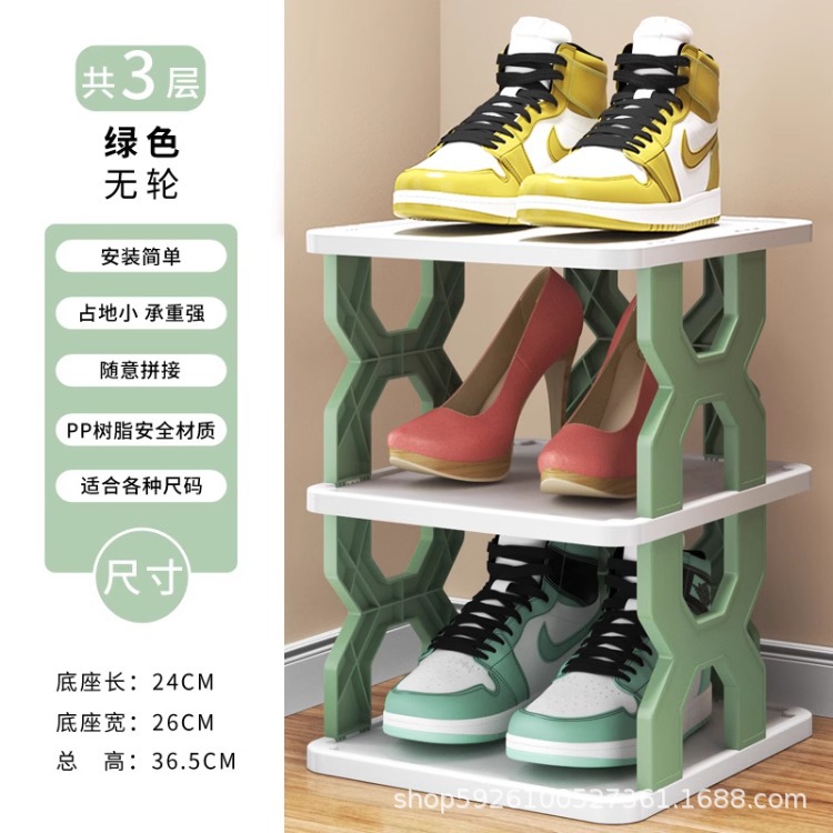 Estante de zapatos simple puerta doméstica almacenar artefactos nuevos gabinetes de zapatos interiores multicapa ahorrar espacio pequeño estante de almacenamiento
