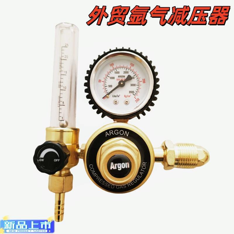 Регулятор аргона для внешней торговли с внешней резьбой и расходомером, высокоточный регулятор для аргонодуговой сварки.