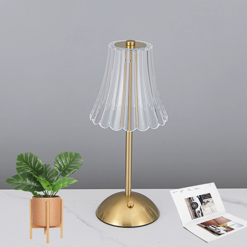 Романтическая настольная лампа из хрусталя, популярная в интернете, с металлическим основанием, сенсорным управлением, тремя цветами, декоративная, для создания атмосферы в спальне, ночник, с регулируемой яркостью, прикроватная лампа.