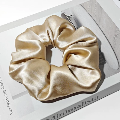 Saç üçün rezinlər — 4/6cm Large Size High-End Hair - 30mm-6cm-hair-tie-apricot-color