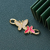 Fashionable copper accessory, zirconium, Amazon, micro incrustation, with little bears, 18 carat, wholesale